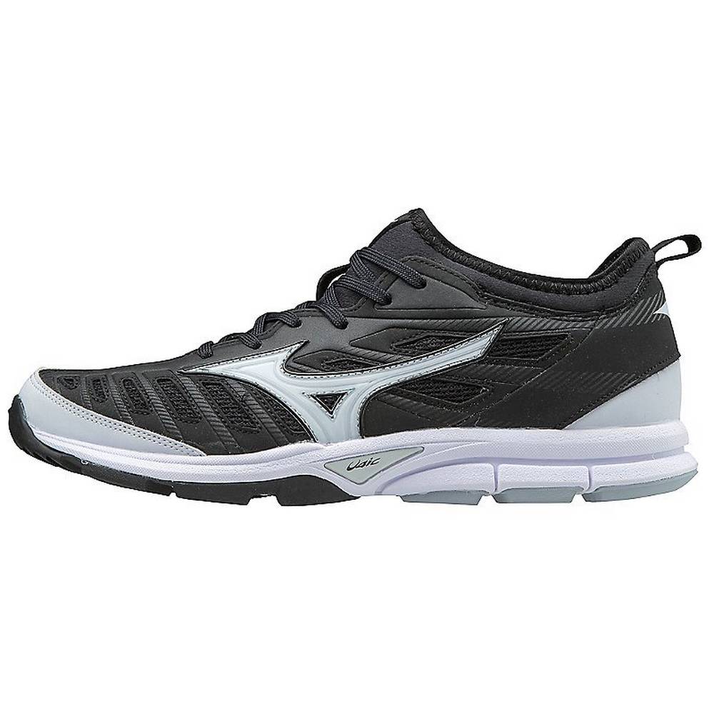 Mizuno Player’s Trainer 2 Turf Férfi Baseball Cipő Fekete/Fehér BIW369817